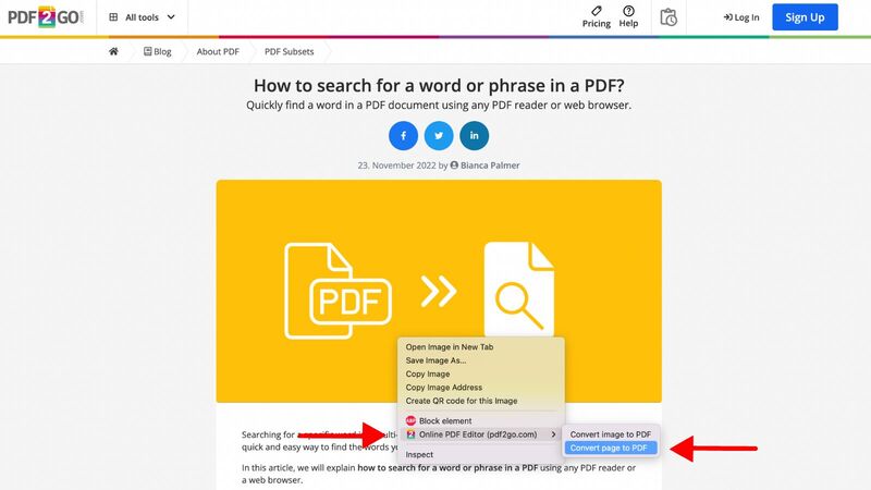 Convert Microsoft Edge to PDF