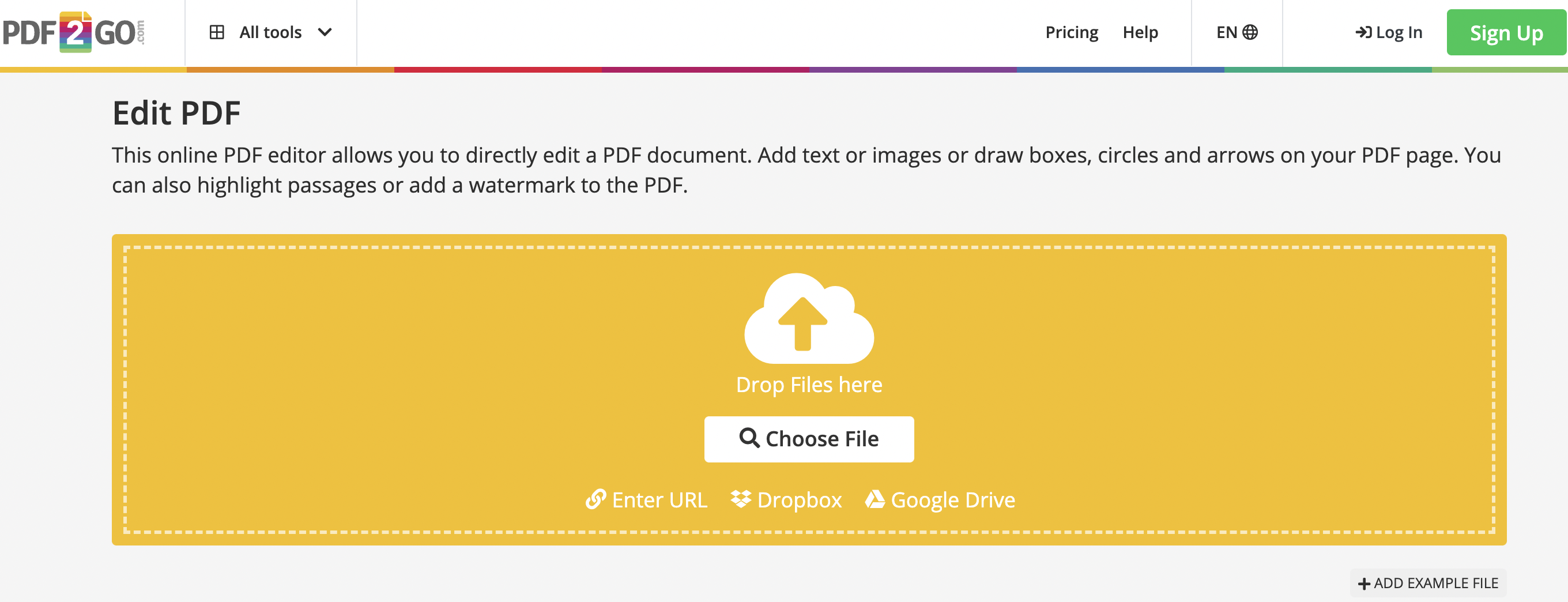 Online pdf editor