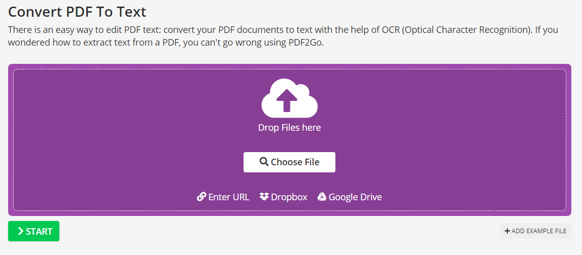 Convert PDF to Text