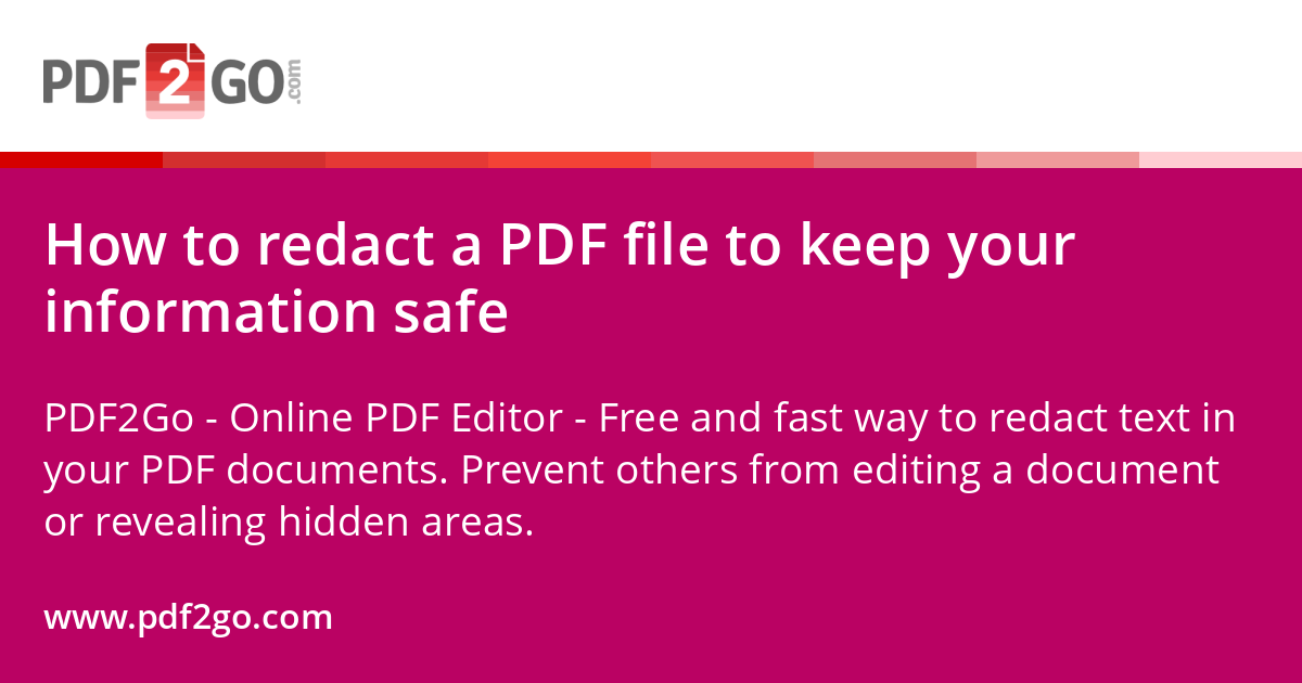 How to redact a PDF file to keep your information safe