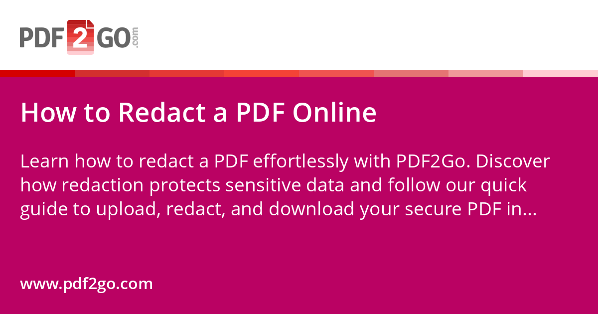 How to Redact a PDF Online