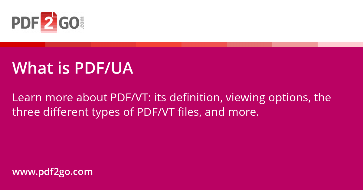 What is PDF/UA