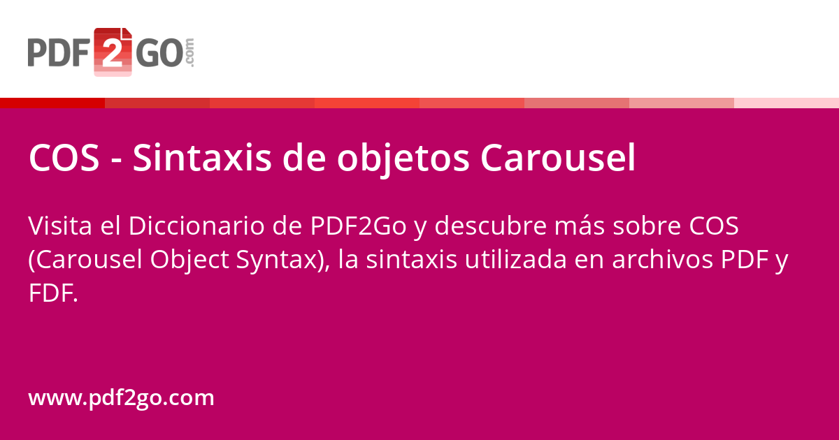 COS - Sintaxis de objetos Carousel