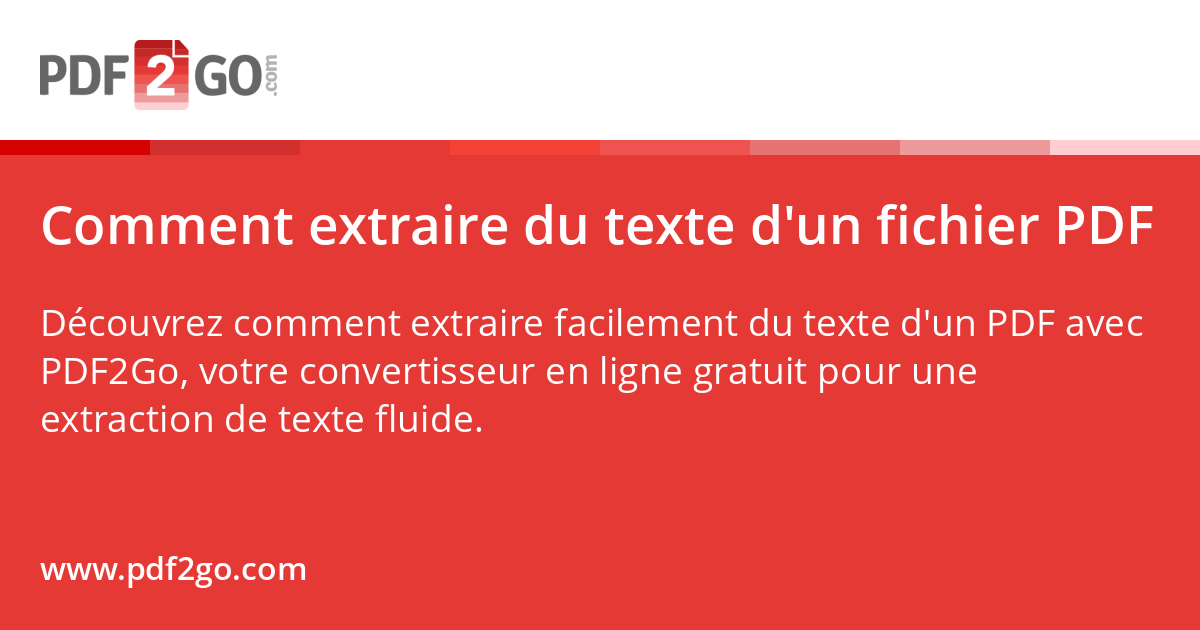 Comment extraire du texte d'un fichier PDF