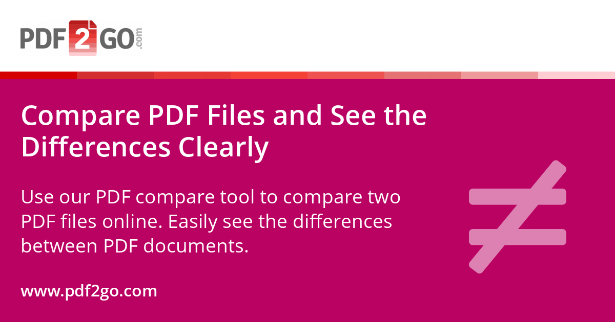 Compare PDF Files and See the Differences Clearly