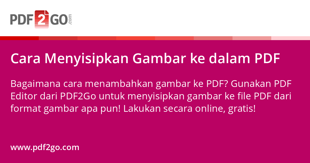 Cara Menyisipkan Gambar ke dalam PDF