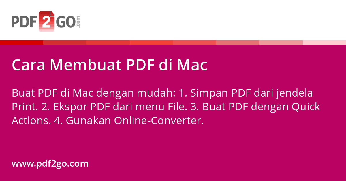 Cara Membuat PDF di Mac
