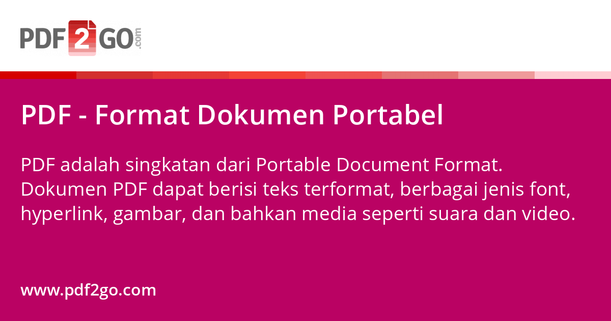 PDF - Format Dokumen Portabel