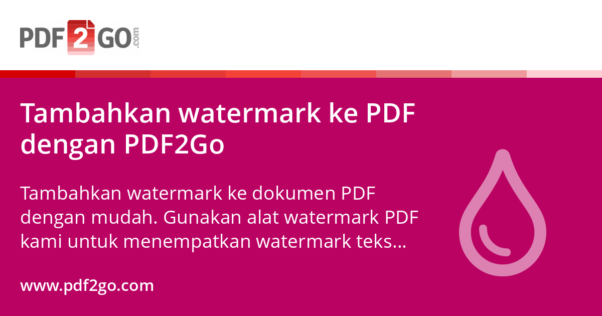 Add Watermark To PDF With PDF2Go Add watermark to pdf with pdf2go