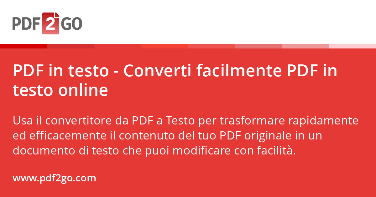 PDF in testo - Converti facilmente PDF in testo online