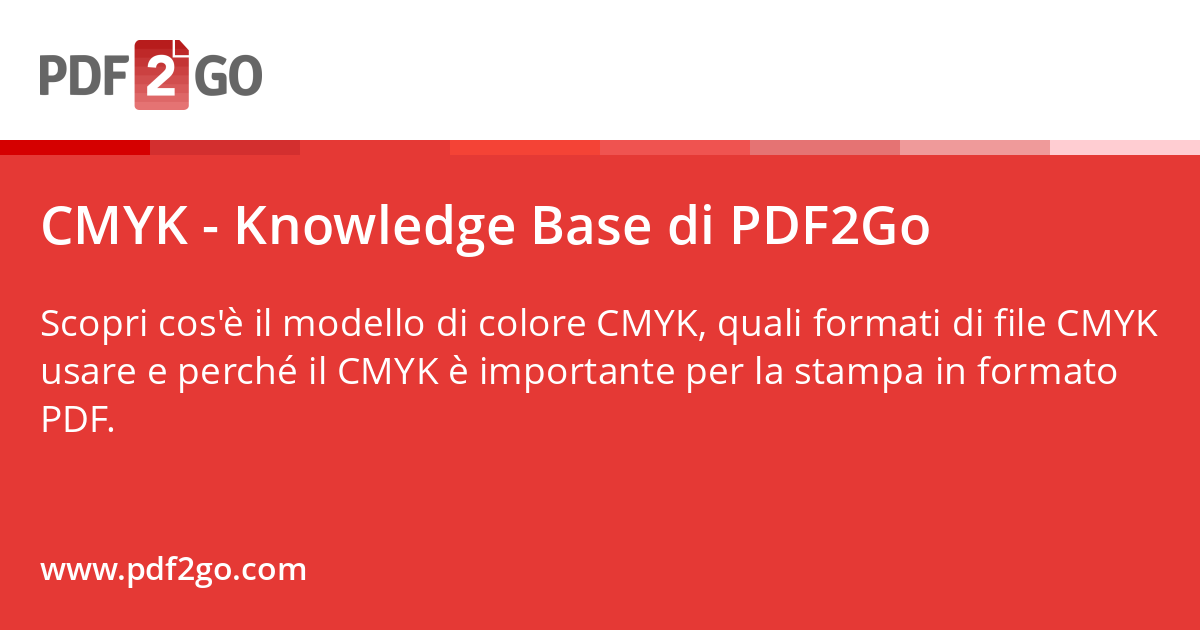 CMYK - Knowledge Base di PDF2Go