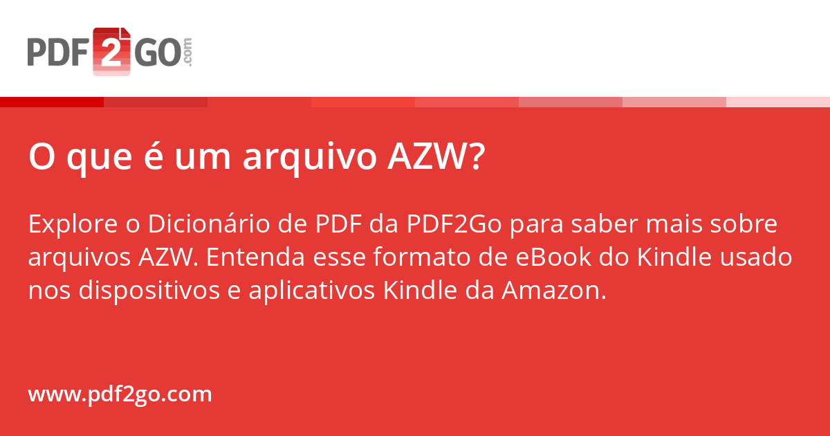 O que é um arquivo AZW?